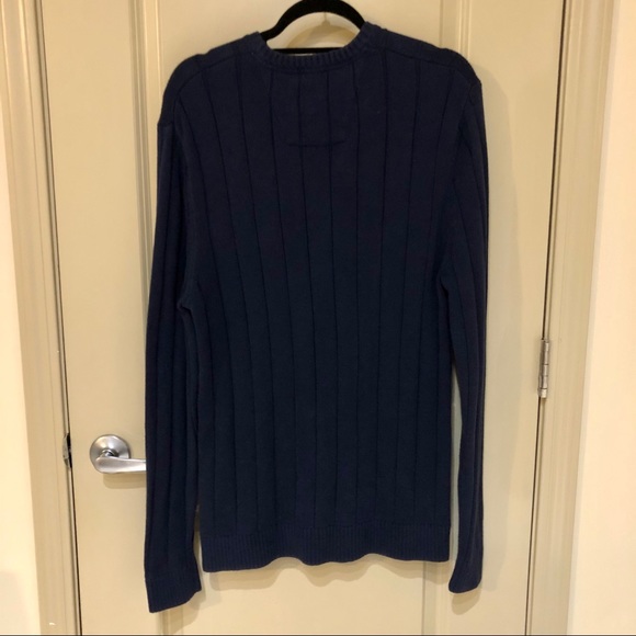 Navy Nautica Crew Neck Sweater - Picture 4 of 6